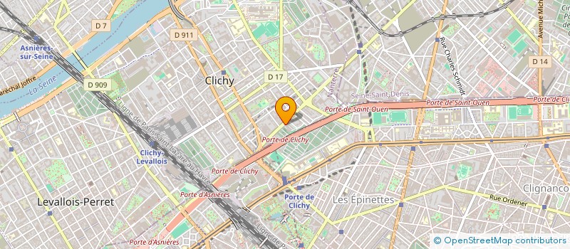 localisation de l'entreprise MONSIEUR YANNICK DUBOIS à CLICHY