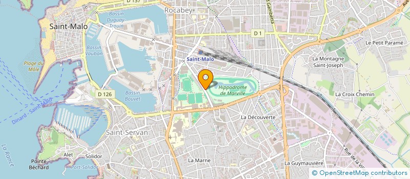 localisation de l'entreprise MONSIEUR YANNICK DUBREIL  SAINT-MALO