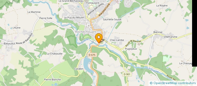 localisation de l'entreprise MONSIEUR YANNICK DUCHARLET à ROCHECHOUART