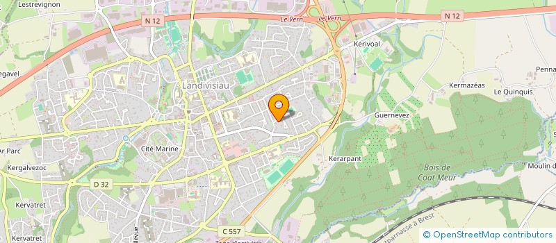 localisation de l'entreprise MONSIEUR YANNICK DUCHENE  LANDIVISIAU