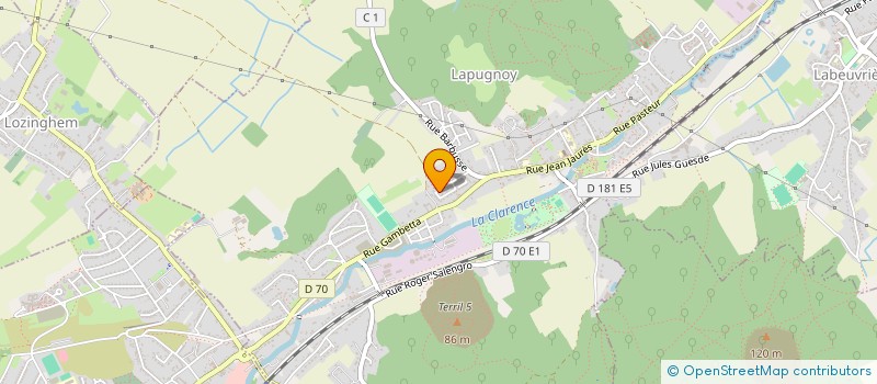 localisation de l'entreprise MONSIEUR YANNICK DUFRESNOY  LAPUGNOY