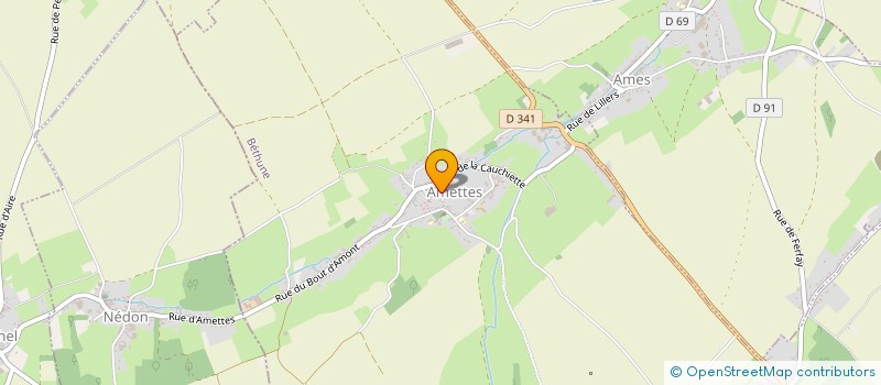 localisation de l'entreprise MONSIEUR YANNICK DUIGOU  AMETTES