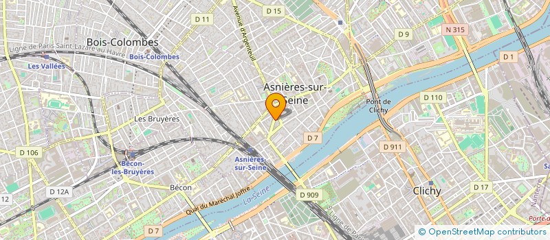 localisation de l'entreprise MONSIEUR YANNICK DUQUESNE  ASNIERES-SUR-SEINE