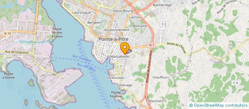 localisation de l'entreprise MONSIEUR YANNICK DURAND à POINTE-A-PITRE