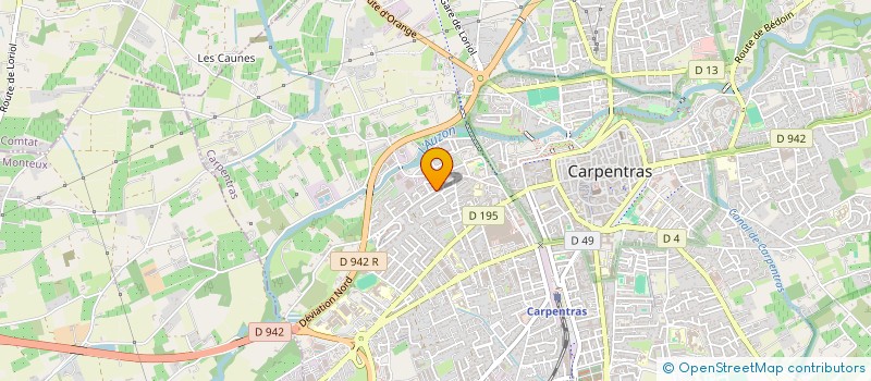 localisation de l'entreprise MONSIEUR YANNICK DURAND  CARPENTRAS