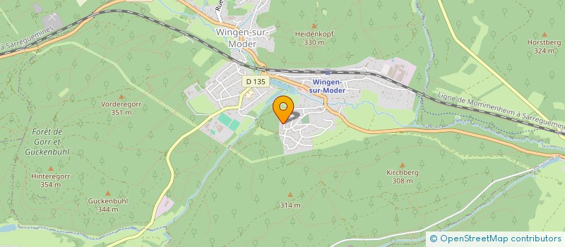 localisation de l'entreprise MONSIEUR YANNICK DURRENBERGER  WINGEN-SUR-MODER