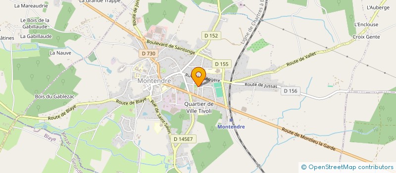 localisation de l'entreprise MONSIEUR YANNICK DUSTRIT  MONTENDRE