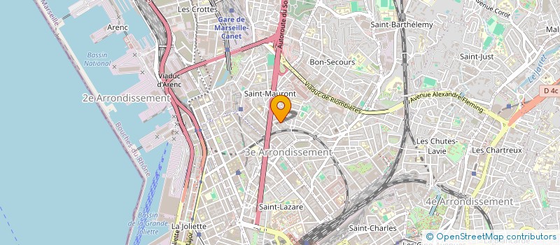 localisation de l'entreprise MONSIEUR YANNICK FABRE à MARSEILLE