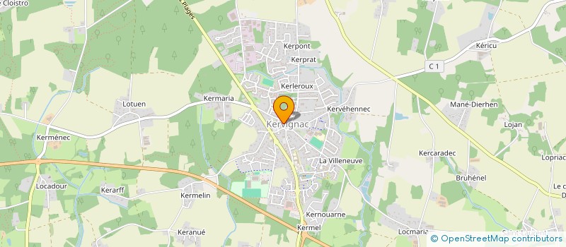 localisation de l'entreprise MONSIEUR YANNICK FALQUERHO à KERVIGNAC
