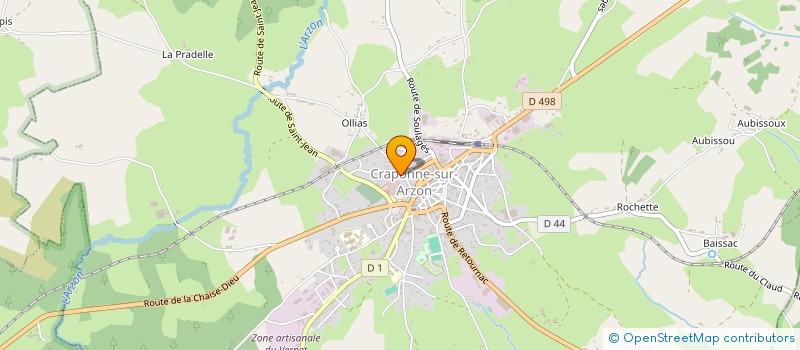 localisation de l'entreprise MONSIEUR YANNICK FAURE à CRAPONNE-SUR-ARZON