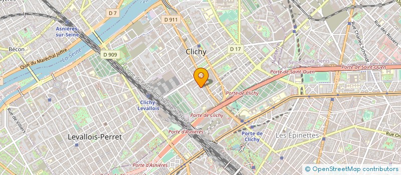 localisation de l'entreprise MONSIEUR YANNICK FAUVEAU  CLICHY