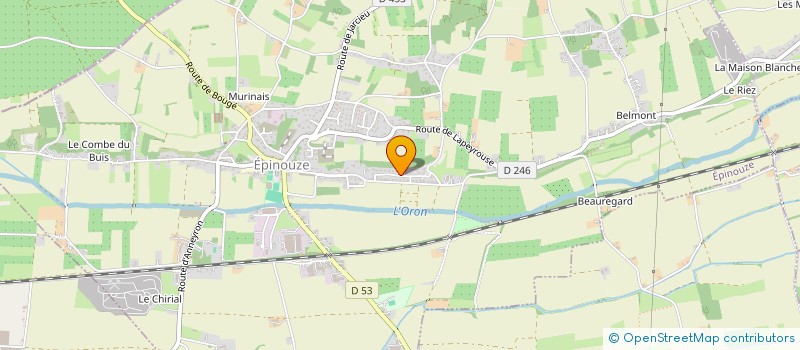 localisation de l'entreprise MONSIEUR YANNICK FAYOLLE  EPINOUZE