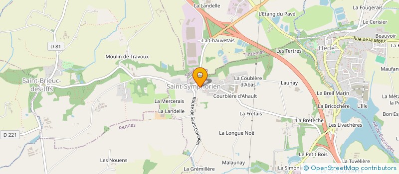 localisation de l'entreprise MONSIEUR YANNICK FERCHAT à SAINT-BRIEUC-DES-IFFS