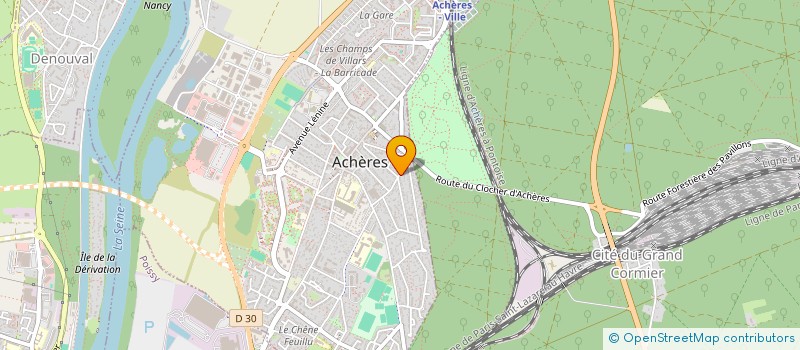 localisation de l'entreprise MONSIEUR YANNICK FIDJI  ACHERES