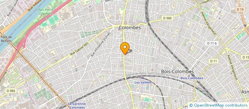 localisation de l'entreprise MONSIEUR YANNICK FLEGEAU à COLOMBES