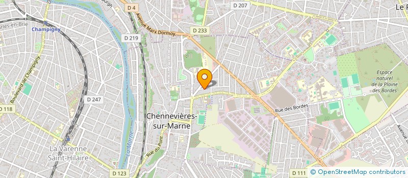 localisation de l'entreprise MONSIEUR YANNICK FLOURY à CHENNEVIERES-SUR-MARNE