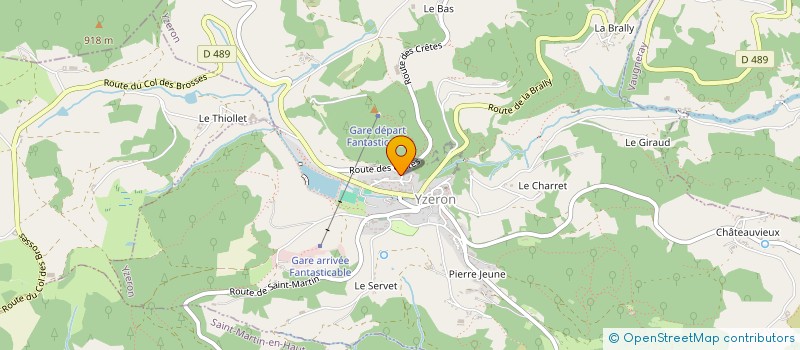 localisation de l'entreprise MONSIEUR YANNICK FONTANGE  YZERON