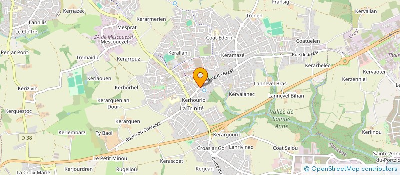 localisation de l'entreprise MONSIEUR YANNICK FONTORBE  PLOUZANE