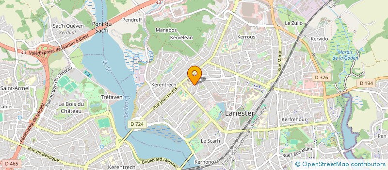 localisation de l'entreprise MONSIEUR YANNICK FRAPART  LANESTER