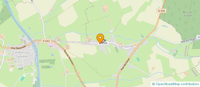 localisation de l'entreprise MONSIEUR YANNICK FREMANT  LA GROISE