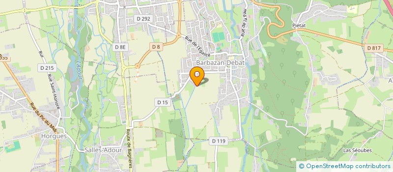localisation de l'entreprise MONSIEUR YANNICK GALISSIER  BARBAZAN-DEBAT