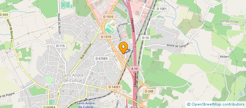 localisation de l'entreprise MONSIEUR YANNICK GARCIA  SAINT-ANDRE-DE-CUBZAC