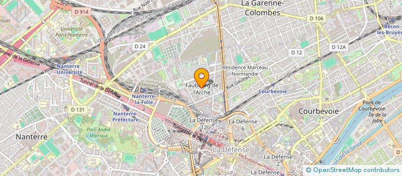 localisation de l'entreprise MONSIEUR YANNICK GARNIER à COURBEVOIE
