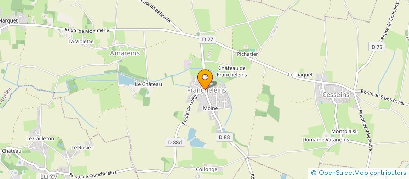 localisation de l'entreprise MONSIEUR YANNICK GAROD à FRANCHELEINS