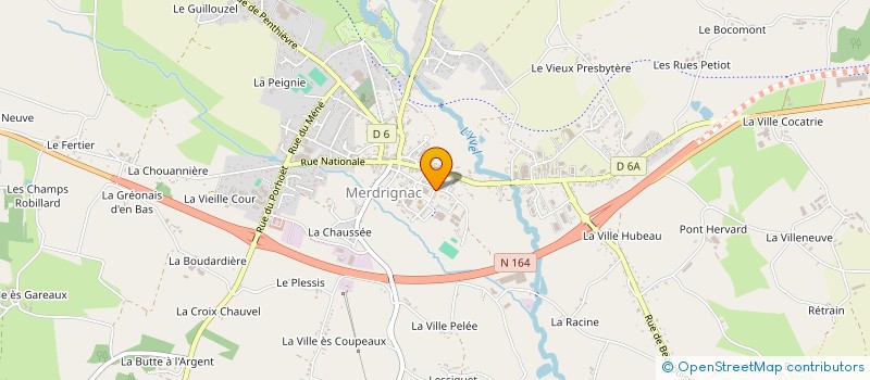 localisation de l'entreprise MONSIEUR YANNICK GAUVAIN  MERDRIGNAC