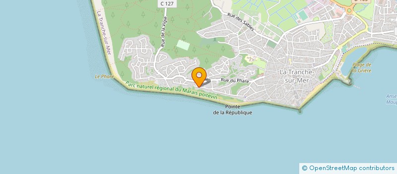 localisation de l'entreprise MONSIEUR YANNICK GAVELLE à LA TRANCHE-SUR-MER