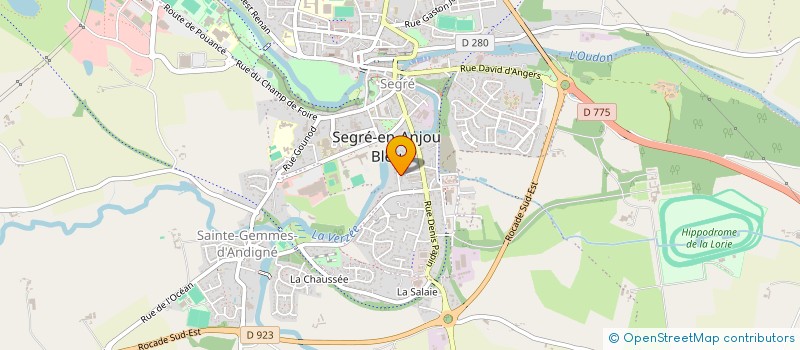 localisation de l'entreprise MONSIEUR YANNICK GEHANNE à SEGRE-EN-ANJOU BLEU