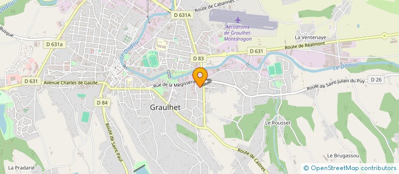 localisation de l'entreprise MONSIEUR YANNICK GEORGES à GRAULHET