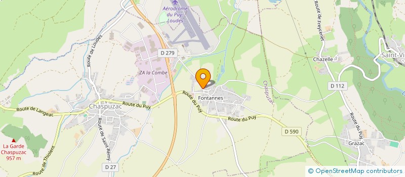 localisation de l'entreprise MONSIEUR YANNICK GERENTON  CHASPUZAC