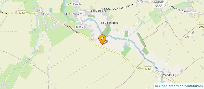 localisation de l'entreprise MONSIEUR YANNICK GERVAIS  CROCY