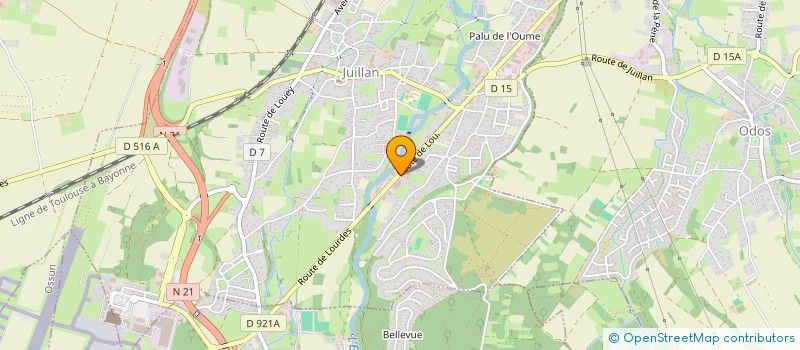 localisation de l'entreprise MONSIEUR YANNICK GIMENEZ  JUILLAN