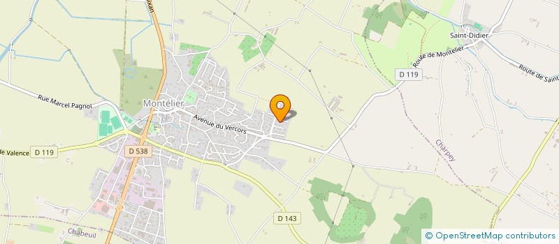 localisation de l'entreprise MONSIEUR YANNICK GIQUEL  MONTELIER