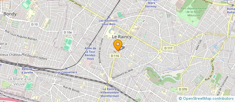 localisation de l'entreprise MONSIEUR YANNICK GIZARD à LE RAINCY
