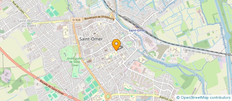 localisation de l'entreprise MONSIEUR YANNICK GLEVARD  SAINT-OMER