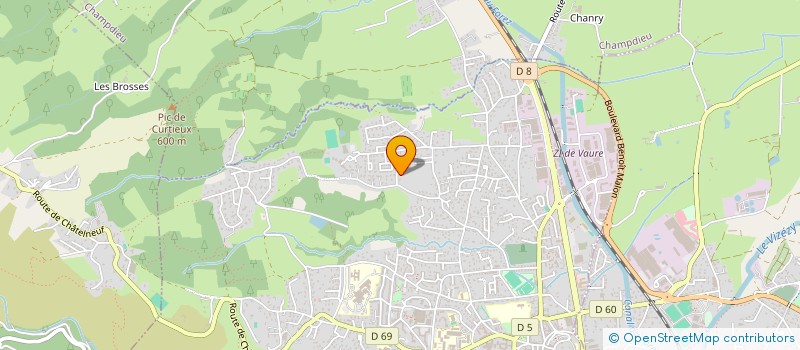 localisation de l'entreprise MONSIEUR YANNICK GOUTTEFARDE  MONTBRISON