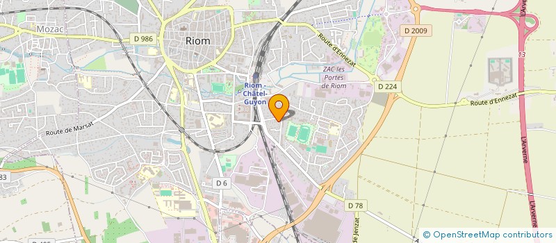 localisation de l'entreprise MONSIEUR YANNICK GRASSION  RIOM