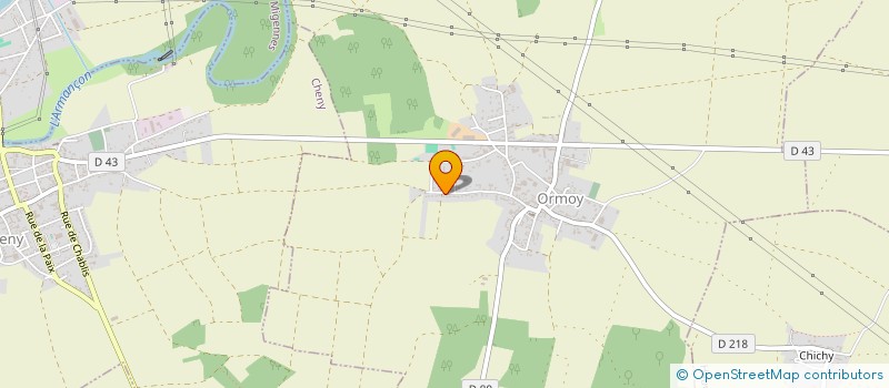 localisation de l'entreprise MONSIEUR YANNICK GREGOIRE à ORMOY