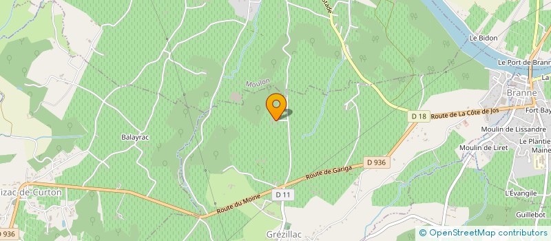 localisation de l'entreprise MONSIEUR YANNICK GRESTA  GREZILLAC