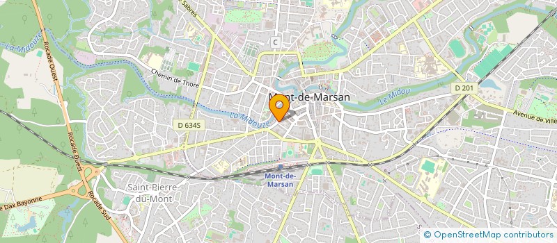 localisation de l'entreprise MONSIEUR YANNICK GRILLON  MONT-DE-MARSAN