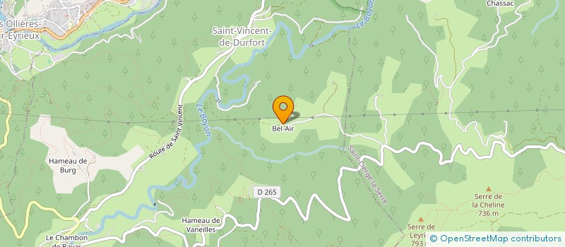 localisation de l'entreprise MONSIEUR YANNICK GRONDIN  SAINT-VINCENT-DE-DURFORT