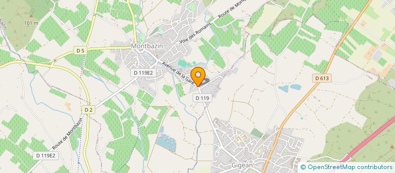 localisation de l'entreprise MONSIEUR YANNICK GUAGLIANO  MONTBAZIN