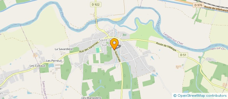 localisation de l'entreprise MONSIEUR YANNICK GUERIN  SAINT-JULIEN-SUR-CHER