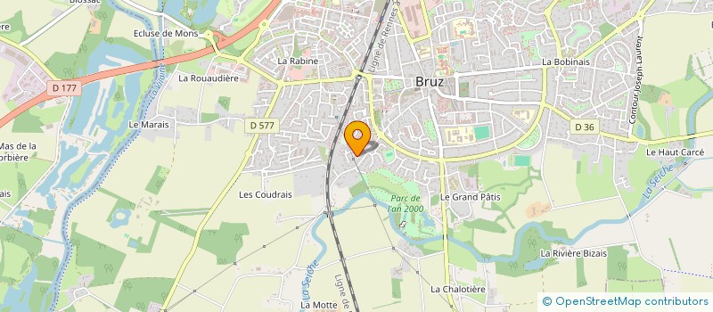 localisation de l'entreprise MONSIEUR YANNICK GUERTON  BRUZ