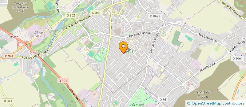 localisation de l'entreprise MONSIEUR YANNICK GUFFROY à BRUAY-LA-BUISSIERE