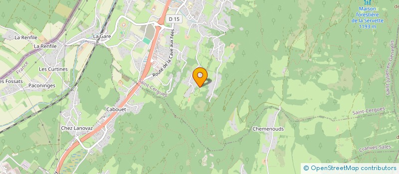 localisation de l'entreprise MONSIEUR YANNICK GUILLAUME  SAINT-CERGUES