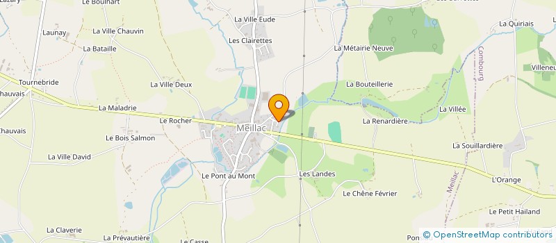 localisation de l'entreprise MONSIEUR YANNICK GUILLEMAIN  MEILLAC